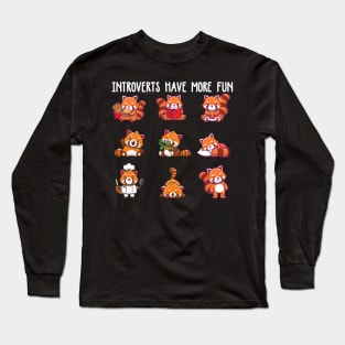 funny red panda Long Sleeve T-Shirt